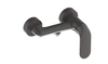 Wholesale economic hot and cold zinc alloy handle bathtub and shower faucet wall mount black brass shower mixer tap