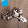 Brass main body unique nickel brushed water bath faucet