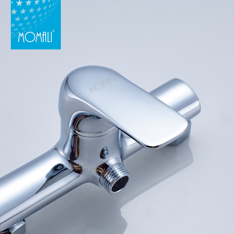 Momali best selling bright-silver taps durable indoor hot cold water shower faucet