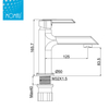 Factory supply wall mounted chrome plated basin faucet